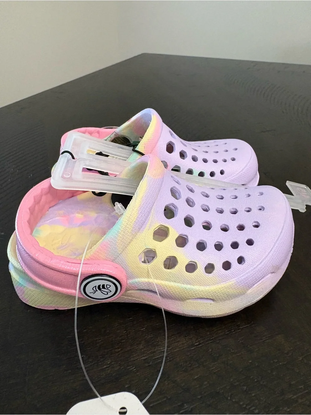 Joybees Girls Active Clog Little Kids Size 4/5 Children’s Marbled Pastel NWT